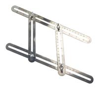 Righello pieghevole portatile in acciaio inox con tappo a vite per fissaggio ang