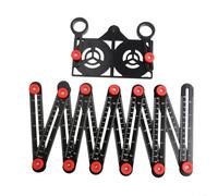Righello pieghevole regolabile perfettamente adatto per misurazioni accurate su diversi materiali (righello a 12 pieghe)