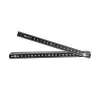 Righello pieghevole resistente da 2 m con rivetti in metallo, strumento di misurazione portatile di grado professionale per costruzione, falegnameria e miglioramento della casa, misurazione accurata