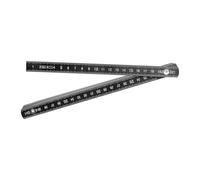 Righello pieghevole robusto da 2 m con rivetti in metallo, portatile, per misurazioni accurate e facile da riporre, colore nero