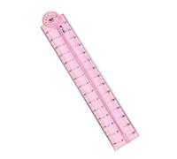 Righello pieghevole trasparente Righello dritto Strumento misurazione del matematico per Studente Insegnante Misurazione della lunghezza 0-30 cm / 0-12 pollici Mestiere