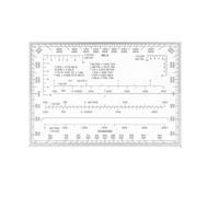 Righello Portatile per Coordinate, Scala per Coordinate e Goniometro per Lettura di Mappe e Modello per Segni Tattici, Righello per Mappe per Rilievi e Cartografia Accurati (Stile F)