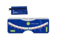 Righello portatile per scoliosi con tripla livella a bolla per controllo dell'allineamento spinale e rilevamento precoce a casa o a scuola, blu (blu)