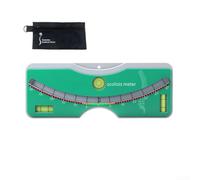 Righello portatile per scoliosi con tripla livella a bolla per controllo dell'allineamento spinale e rilevamento precoce in casa o a scuola, blu (verde)