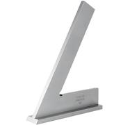 Righello professionale di angolo di 45 ° per falegnameria, strumento di disposizione dell'acciaio inossidabile con la base, calibro di falegnameria 15,2 x 10,2 cm per la ricerca del centro