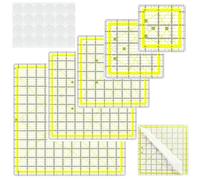 Righello professionale per quilting in acrilico con marcature misurazione Modelli patchwork per taglio del tessuto Progetto cucito Strumento righello patchwork per cucire