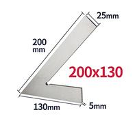 Righello quadrato a bordo piatto da 45 gradi for la misurazione della carpenteria Prova gli strumenti del falegname quadrato Lavorazione del legno Righello angolare in metallo Set quadrati Strumenti p