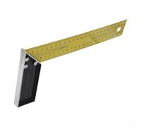 Righello quadrato a L in acciaio inox a 90 gradi per la lavorazione del legno per una misurazione accurata (25 cm)