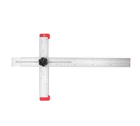 Righello Quadrato a T, 60cm Lega di Alluminio 90 Angolo di 45 Gradi Righello per il Posizionamento della Foratura, Strumento di Misurazione Metrica per Artigianato e Disegno