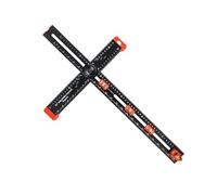 Righello quadrato a T, strumento di marcatura di precisione, strumento leggero per la lavorazione del legno | Morsetto hardware regolabile di lunga durata, righello quadrato a T in legno