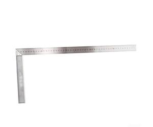 Righello quadrato angolare a forma di L realizzato in lega di alluminio per edilizia e falegnameria, progettato per una lunga durata (500 mm)