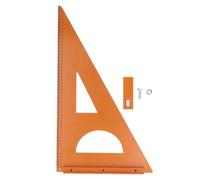 Righello quadrato da falegname 50x30 cm, strumento di tracciamento a forma di triangolo, righello in plastica ingegneristica con angolo retto di 90° e incisione su entrambi i lati