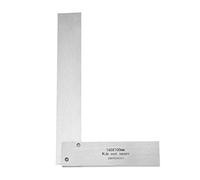 Righello quadrato da ingegneri in acciaio a 90 gradi per misurare l'angolo retto, include scatola di supporto in plastica (160 x 100 mm)