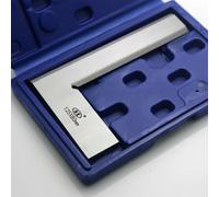 Righello quadrato di precisione per macchinisti e ingegneri, strumento di misurazione ad angolo retto di 90° in acciaio inossidabile con lama smussata, travi rettificate e lappate, tolleranza di