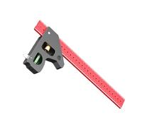 Righello quadrato ergonomico in alluminio con scala incisa al laser per edilizia e ingegneria precisa Calibri angolari in alluminio leggero