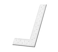 Righello quadrato in acciaio inox a 90 gradi con scala trasparente per disegnare, scrivere e utilizzare progetti da falegname
