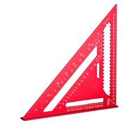 Righello quadrato in metallo - Triangolo Costruzione Layout Tool for Framing | di misura angolare di travi in alluminio multifunzionale, marcatura quadrata portatile per la lavorazione del legno, il