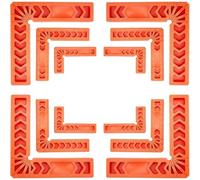 Righello quadrato in plastica ABS che supporta la replica accurata degli angoli e la verifica degli angoli in officina e sul campo (set da 12 pezzi)