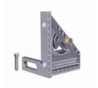 Righello quadrato multi-angolo, con posizionamento angolare, perno per tasselli e fori di scrittura, triangolo in metallo, strumento di marcatura per falegnameria, per la lavorazione del legno con