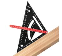 Righello quadrato per la lavorazione del legno | Rafter Framing Square, carpenteria Framing Layout Triangolo Righello con doppia per artigianato Ristrutturazione Casa miglioramento