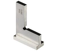 Righello quadrato per macchinista di precisione, 5 cm, angolo retto di 90 gradi, in acciaio temprato con sedile, 50 x 40 mm