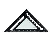 Righello quadrato triangolare da 4 pollici in metallo alluminio strumento di marcatura rapida ad angolo retto 45/90 gradi strumento per la lavorazione del legno Righello in alluminio per la