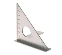 Righello quadrato triangolare in acciaio inossidabile, strumento multi scriba a 45 gradi per la lavorazione del legno e la marcatura in direzioni X/Y/Z
