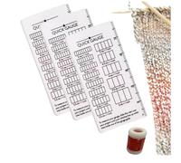 Righello rapido per lavorare a maglia e uncinetto due volte con pecore tranciate, scala bifacciale, strumento di misurazione per maglieria, pratico, durevole, facile da usare, casa per la misurazione