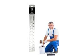 Righello rapporto verniciatura | Miscelazione del righello di misurazione della vernice | Strumento Ruller Painnt in acciaio | Guida Paiint Adatto per accurata miscelazione Paiint, progetti fai -da -t