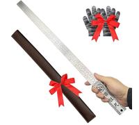 Righello resistente, bordo dritto di precisione con impugnatura antiscivolo e guaina protettiva per la lavorazione del legno e progetti fai da te