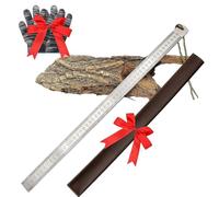 Righello resistente, bordo dritto di precisione con impugnatura antiscivolo e guaina protettiva per la lavorazione del legno e progetti fai da te