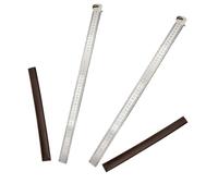 Righello resistente - Unità di misura: pollici e centimetri, 50,8 cm 50 cm metro bastone in acciaio inox, righello resistente spesso 5 mm, strumento di misurazione in pollici doppia scala per facilità