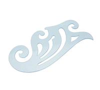 Righello riutilizzabile in plastica a forma di nuvola, righello curvo, stencil per disegno e disegno, trasparente, 1 pezzo, bello e pratico