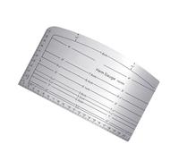 Righello sartoriale ergonomico realizzato in alluminio aeronautico per una lunga durata su più scale