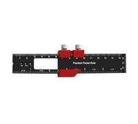 Righello scorrevole da 15,2 cm, professionale, per la lavorazione del legno, per la marcatura e la marcatura in pollici e metriche per la scrittura in scala trasparente