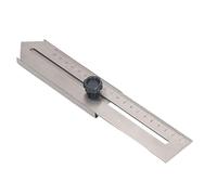 Righello scorrevole in acciaio inox 200 mm, strumento di marcatura e tracciamento, righello scorrevole per la lavorazione del legno con scala chiara per il montaggio di telai