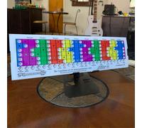 Righello scorrevole per chitarra per la pratica delle scale pentatoniche, diatoniche e modali/pentatoniche