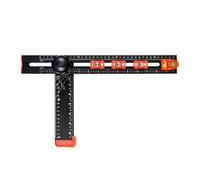 Righello Squadra T | Strumenti Di Misurazione Di Precisione Regolabili 2 In 1 - Stencil per Forare e Misura Mobili,Per Carpenteria Mobili Miglioramento Della Casa Armadi Cassetti E Cornici