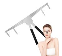 Righello stencil per sopracciglia - Regolatore di posizionamento a 3 punti | Modello di guida per sopracciglia in metallo | Regola precisa degli eyebrows per la casa del tatuaggio semipermanente