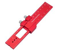 Righello tascabile di precisione Righello for tracciare tipo T Righello for tracciatura a T quadrato Carpenty Righello for marcatura di misurazione in pollici e metrico con arresto scorrevole(160mm)