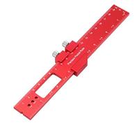 Righello tascabile di precisione Righello for tracciare tipo T Righello for tracciatura a T quadrato Carpenty Righello for marcatura di misurazione in pollici e metrico con arresto scorrevole(200mm)