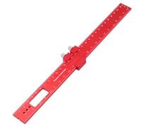 Righello tascabile di precisione Righello for tracciare tipo T Righello for tracciatura a T quadrato Carpenty Righello for marcatura di misurazione in pollici e metrico con arresto scorrevole(300mm)