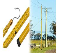 Righello Telescopico Per La Misurazione 'altezza, Antenna Leggera In Resina Per Il Controllo 'asta Di Misurazione,(Yellow,8m/26.2ft)