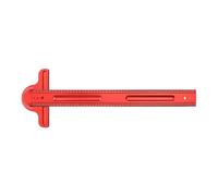 Righello tipo T Alluminio Lavorazione del legno Posizionamento Scriba Calibro quadrato Goniometro regolabile Falegnami Accessorio fai da te Insegnamento scolastico