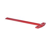 Righello Tipo T, Lega di Alluminio, Squame Trasparenti, Colore Rosso, Precisione 1 Mm, Riga Righello Foro, Orizzontale Verticale Lunga Parallela Ad Angolo Retto, Marcatura in