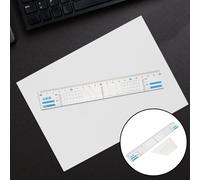 Righello Trasparente Con Linee Della Griglia Plastica Per Disegnare