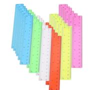 Righello Trasparente da 15 cm, 36 Pezzi Righello In Plastica, WizeFolk Di Precisione Strumento Di Misurazione,Graduato in Centimetri e Pollici Righelli Colorati,per Casa, Scuola, Ufficio