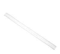 Righello Trasparente da 50cm Doppia Scala Metrica e Pollici | Plastica Trasparente, Lettura su Entrambi i Lati, Misurazione Precisa, per Disegno Tecnico e Studenti