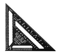Righello Triangle - Quadri Di Falegnameria Metrica | Governanti Di Ingegneri | Strumento Di Misurazione Di Precisione In Metallo 18.5x18.5x2.2cm Per La Costruzione Di Carpenteria Di Carpenteria
