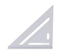 Righello Triangolare 7 Pollici, Righello Angolare per la Lavorazione del Legno in Lega di Alluminio con Finitura Opaca Nera Righello Quadrato Triangolare con Scala Precisa per